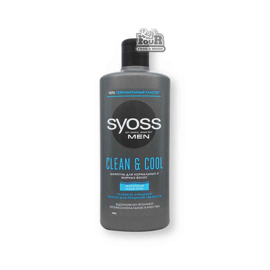 Shampoo for normal and oily hair "Syoss Men Clean & Cool" 440ml